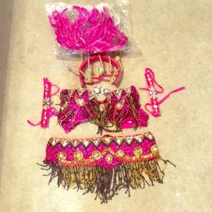 Samba Rio Carnival Costume Hot Pink Sz 34